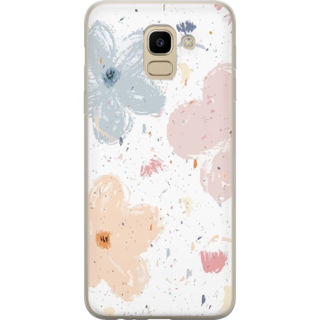 Mobiele hoes voor Samsung Galaxy J6 met Bloemen ontwerp