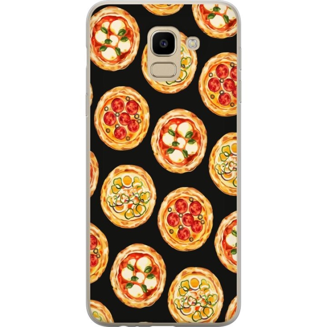 Mobiele hoes voor Samsung Galaxy J6 met Pizza ontwerp