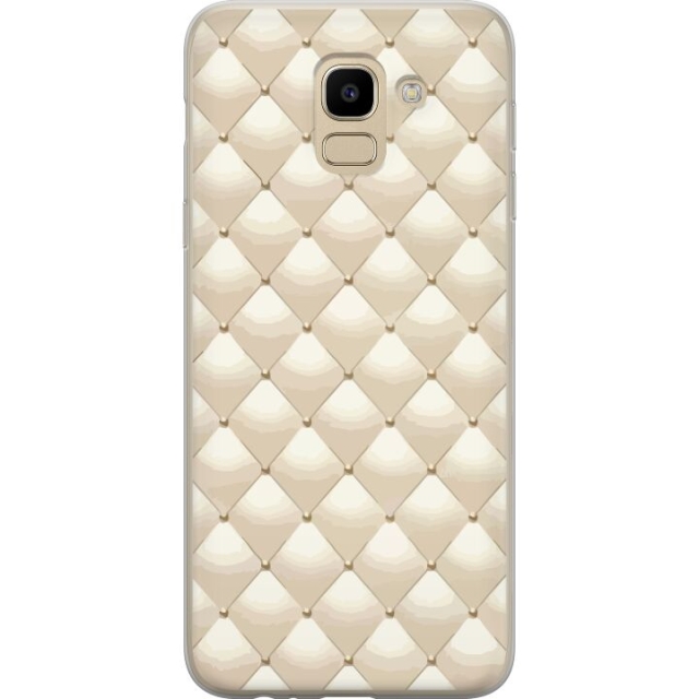 Mobiele hoes voor Samsung Galaxy J6 met Goudglans ontwerp