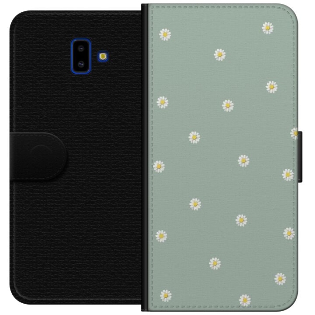 Portemonnee-hoesje voor Samsung Galaxy J6+ met Priesterkragen ontwerp