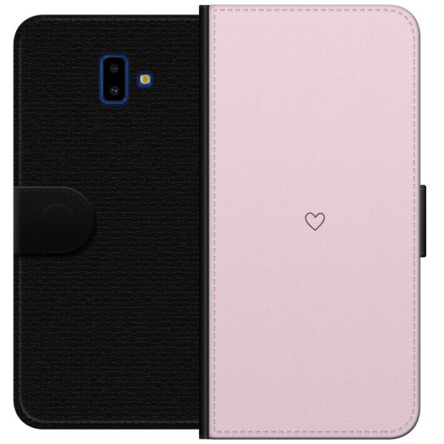 Portemonnee-hoesje voor Samsung Galaxy J6+ met Hart ontwerp