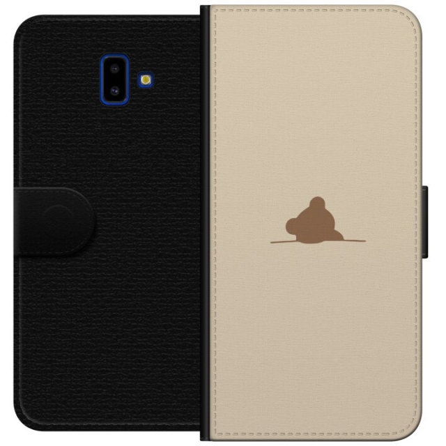 Portemonnee-hoesje voor Samsung Galaxy J6+ met Nalle ontwerp