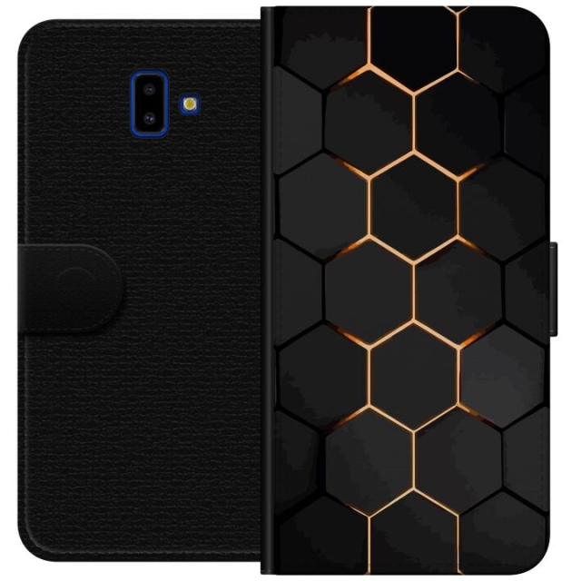 Portemonnee-hoesje voor Samsung Galaxy J6+ met Luxe Patroon ontwerp