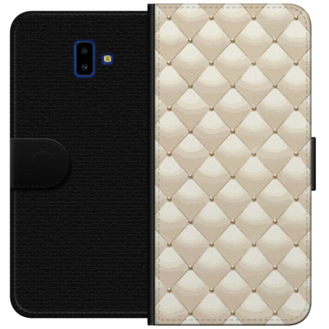 Portemonnee-hoesje voor Samsung Galaxy J6+ met Goudglans ontwerp