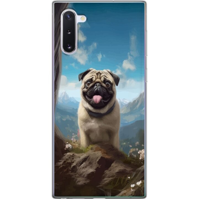 Mobiele hoes voor Samsung Galaxy Note10 met Blije Hond ontwerp