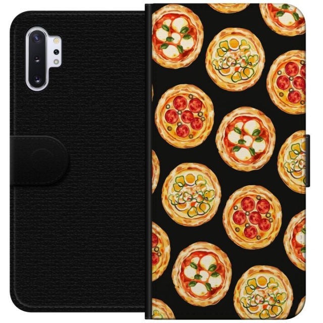 Portemonnee-hoesje voor Samsung Galaxy Note10+ met Pizza ontwerp