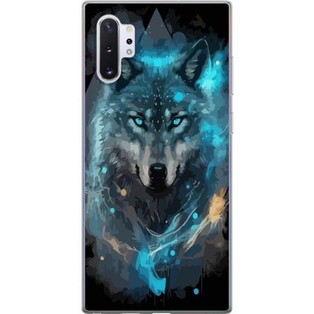 Mobiele hoes voor Samsung Galaxy Note10+ met Wolf ontwerp