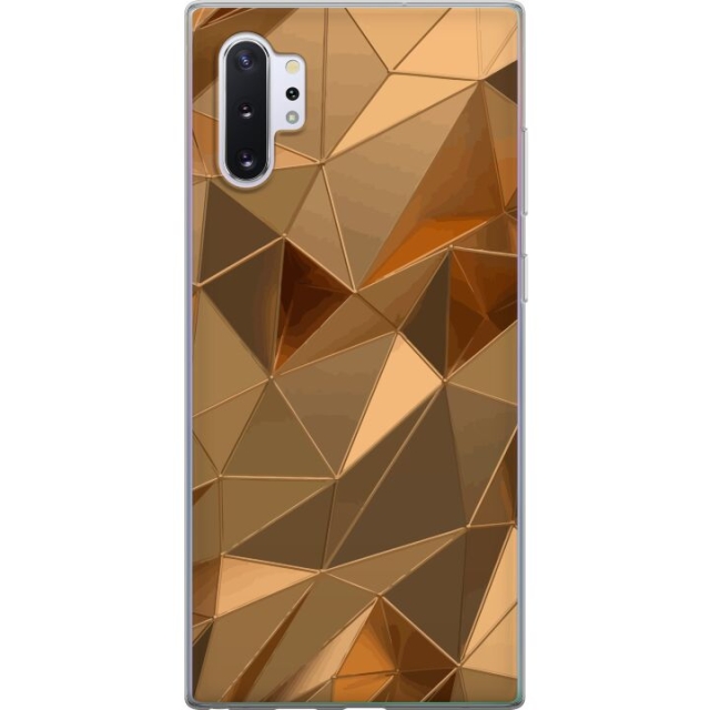 Mobiele hoes voor Samsung Galaxy Note10+ met 3D Goud ontwerp