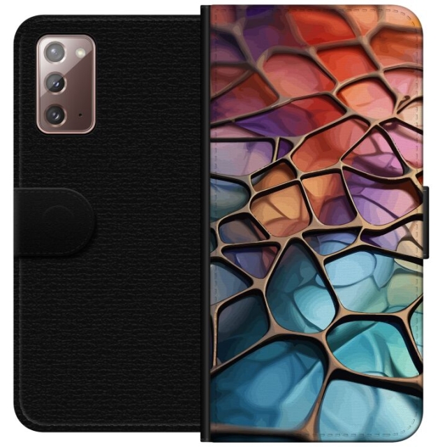 Portemonnee-hoesje voor Samsung Galaxy Note20 met Metallic patroon ontwerp