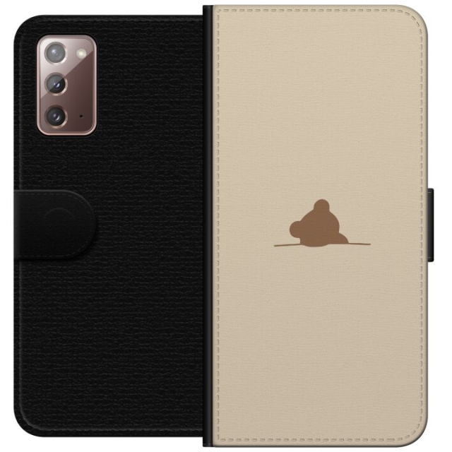 Portemonnee-hoesje voor Samsung Galaxy Note20 met Nalle ontwerp