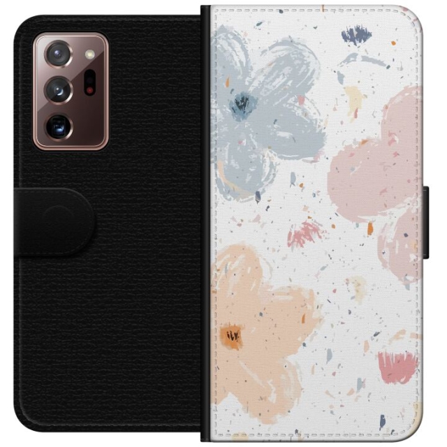 Portemonnee-hoesje voor Samsung Galaxy Note20 Ultra met Bloemen ontwerp