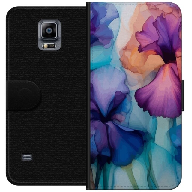 Portemonnee-hoesje voor Samsung Galaxy Note 4 met Magische bloemen ontwerp