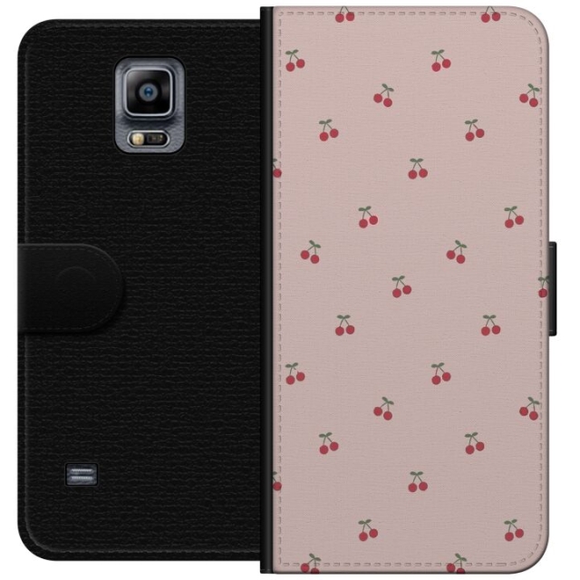 Portemonnee-hoesje voor Samsung Galaxy Note 4 met Kersen ontwerp