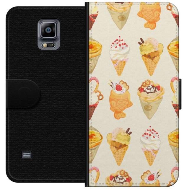 Portemonnee-hoesje voor Samsung Galaxy Note 4 met Glasachtig ontwerp