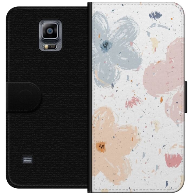 Portemonnee-hoesje voor Samsung Galaxy Note 4 met Bloemen ontwerp