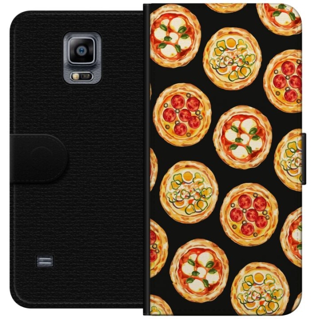 Portemonnee-hoesje voor Samsung Galaxy Note 4 met Pizza ontwerp