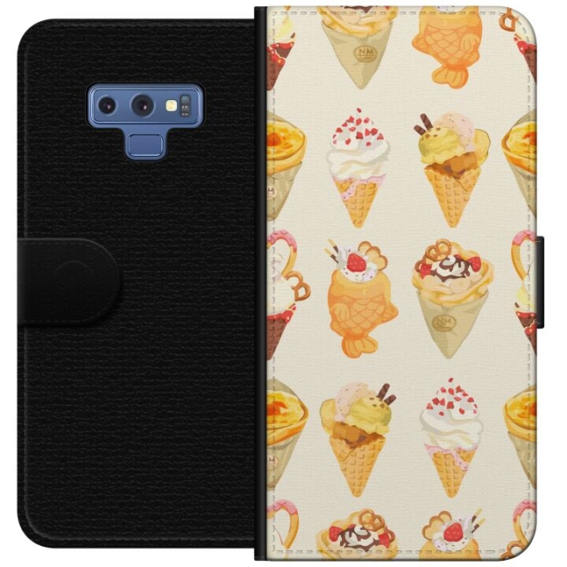 Portemonnee-hoesje voor Samsung Galaxy Note9 met Glasachtig ontwerp