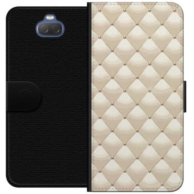 Portemonnee-hoesje voor Sony Xperia 10 met Goudglans ontwerp