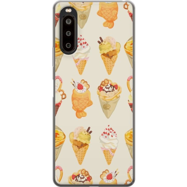 Mobiele hoes voor Sony Xperia 10 II met Glasachtig ontwerp