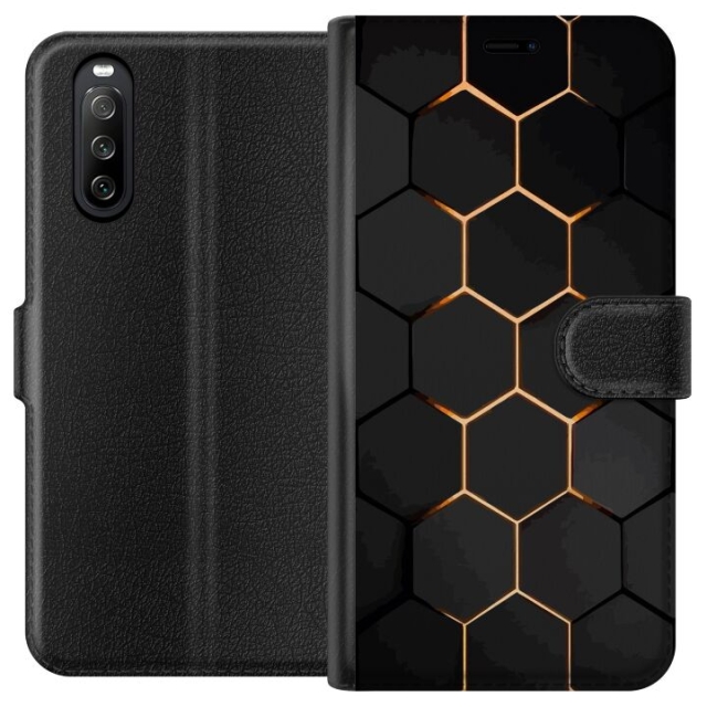 Portemonnee-hoesje voor Sony Xperia 10 III met Luxe Patroon ontwerp