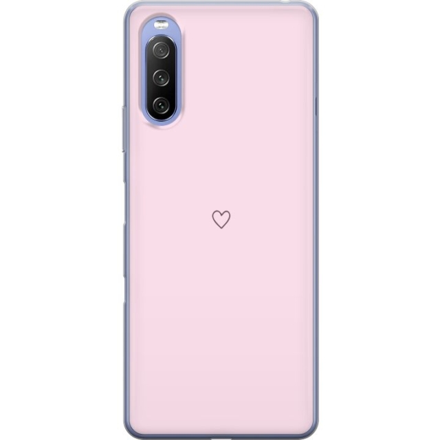 Mobiele hoes voor Sony Xperia 10 III met Hart ontwerp