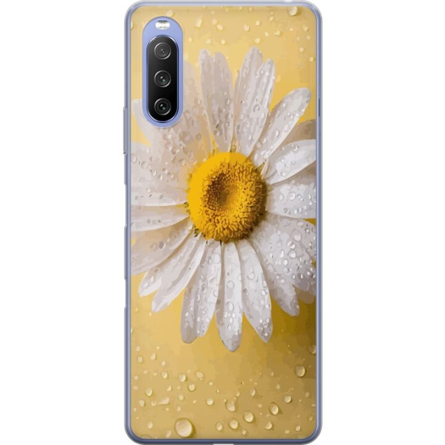 Mobiele hoes voor Sony Xperia 10 III Lite met Porseleinbloem ontwerp