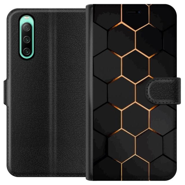 Portemonnee-hoesje voor Sony Xperia 10 IV met Luxe Patroon ontwerp
