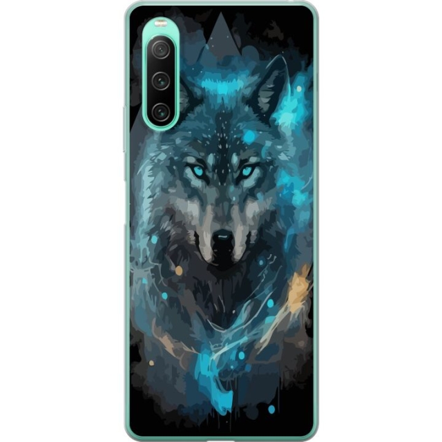 Mobiele hoes voor Sony Xperia 10 IV met Wolf ontwerp