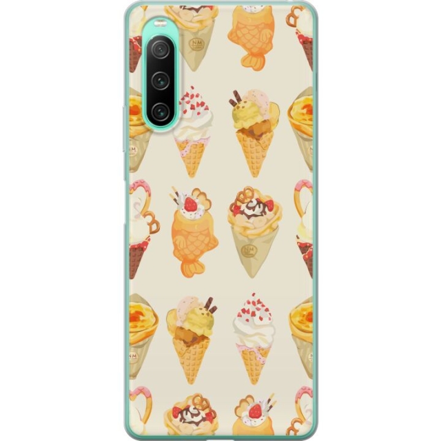 Mobiele hoes voor Sony Xperia 10 IV met Glasachtig ontwerp