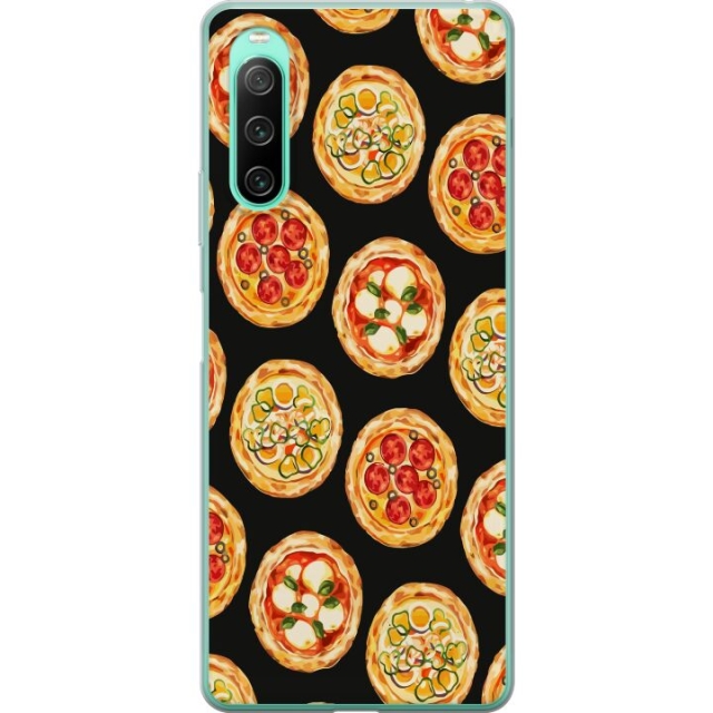 Mobiele hoes voor Sony Xperia 10 IV met Pizza ontwerp