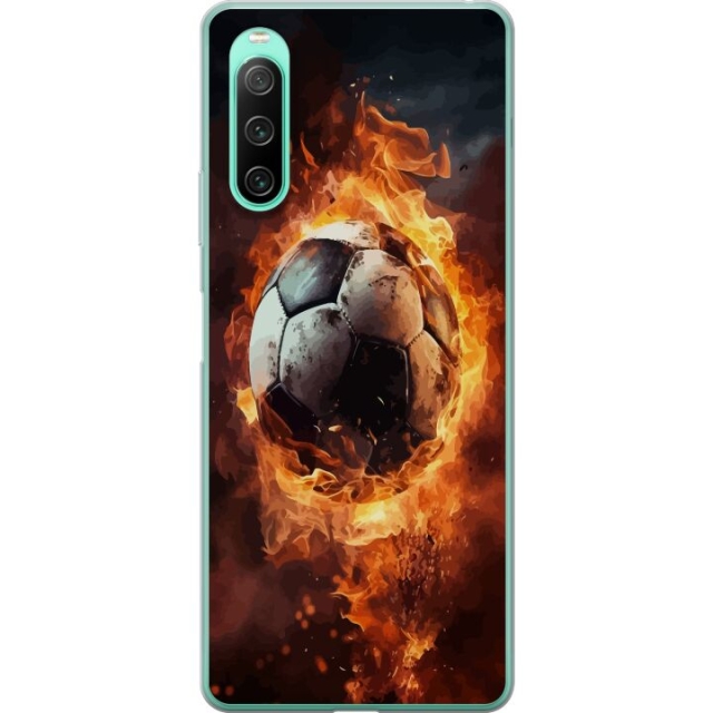 Mobiele hoes voor Sony Xperia 10 IV met Voetbal ontwerp