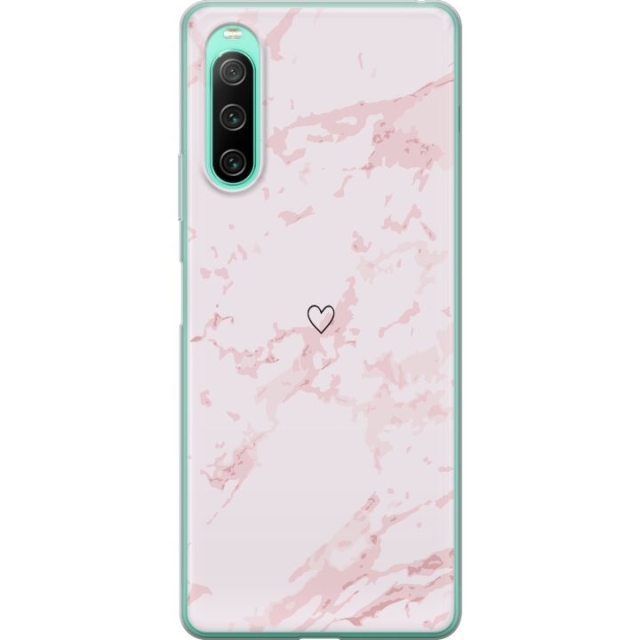 Mobiele hoes voor Sony Xperia 10 IV met Roze Hart ontwerp
