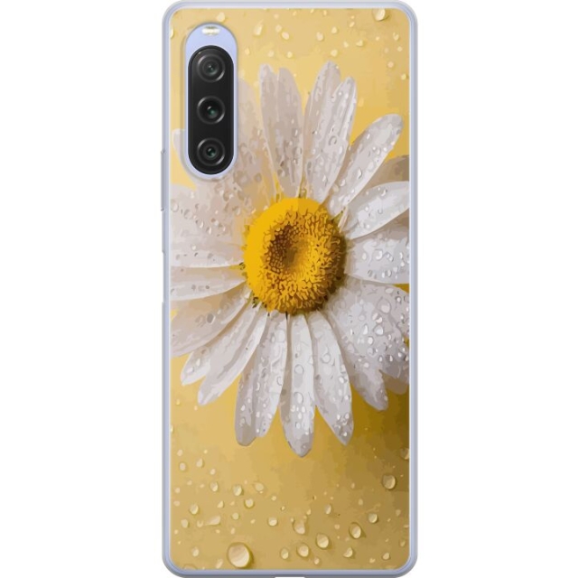 Mobiele hoes voor Sony Xperia 10 V met Porseleinbloem ontwerp