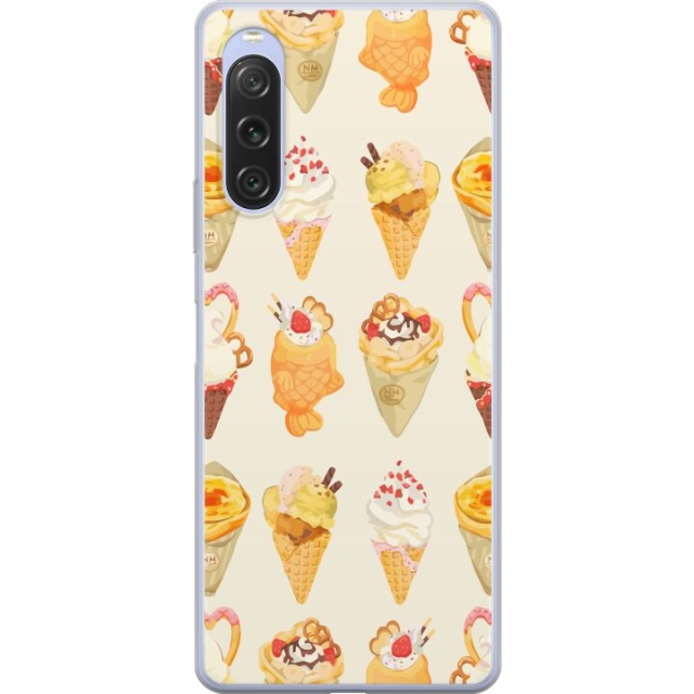 Mobiele hoes voor Sony Xperia 10 V met Glasachtig ontwerp