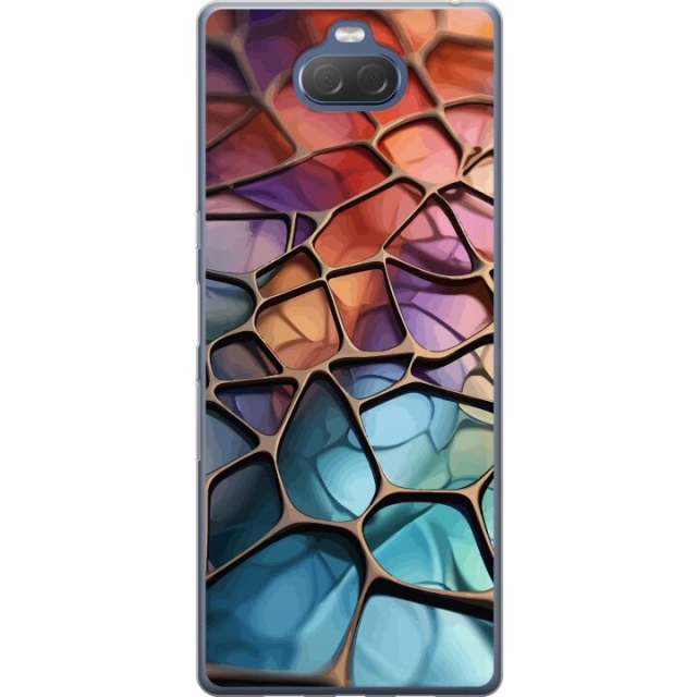 Mobiele hoes voor Sony Xperia 10 Plus met Metallic patroon ontwerp