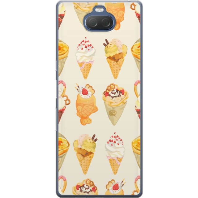 Mobiele hoes voor Sony Xperia 10 Plus met Glasachtig ontwerp