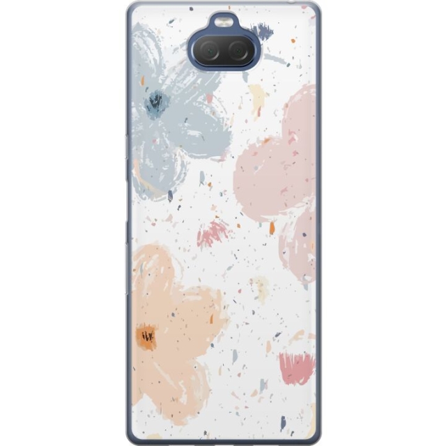 Mobiele hoes voor Sony Xperia 10 Plus met Bloemen ontwerp