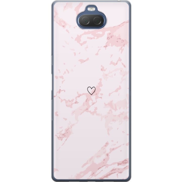 Mobiele hoes voor Sony Xperia 10 Plus met Roze Hart ontwerp