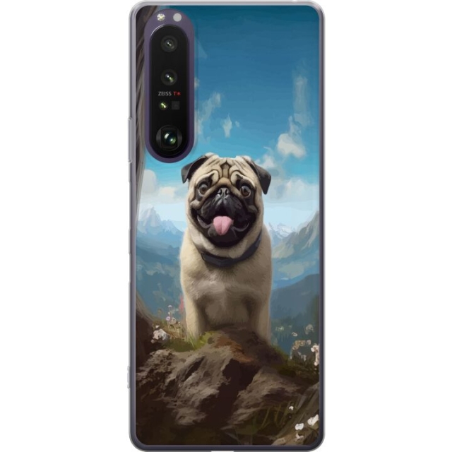 Mobiele hoes voor Sony Xperia 1 III met Blije Hond ontwerp