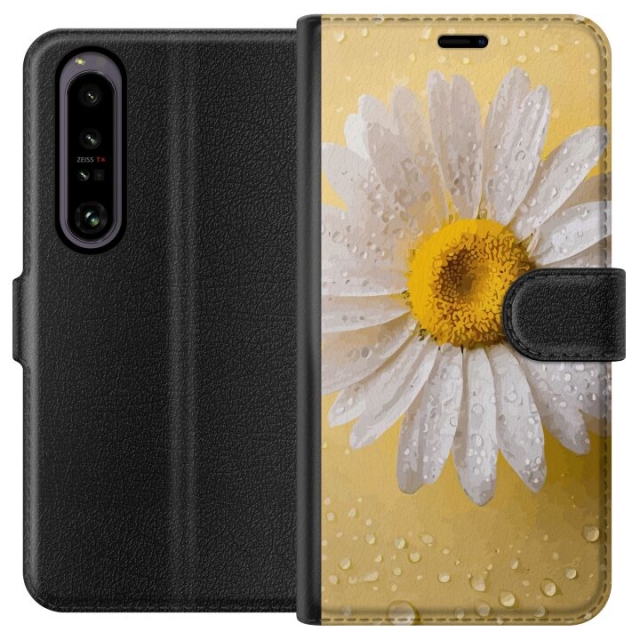 Portemonnee-hoesje voor Sony Xperia 1 IV met Porseleinbloem ontwerp