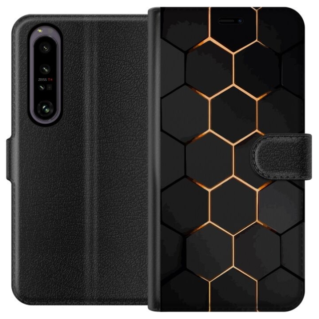 Portemonnee-hoesje voor Sony Xperia 1 IV met Luxe Patroon ontwerp