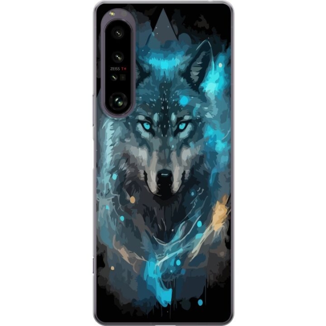 Mobiele hoes voor Sony Xperia 1 IV met Wolf ontwerp