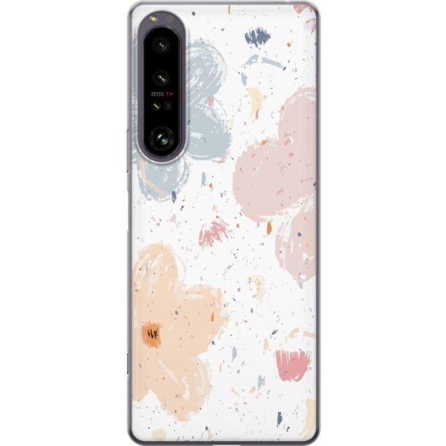 Mobiele hoes voor Sony Xperia 1 IV met Bloemen ontwerp