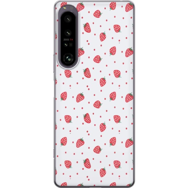 Mobiele hoes voor Sony Xperia 1 IV met Aardbeien ontwerp