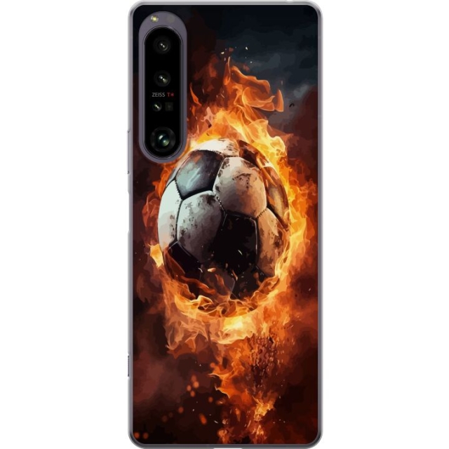 Mobiele hoes voor Sony Xperia 1 IV met Voetbal ontwerp