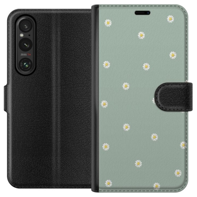 Portemonnee-hoesje voor Sony Xperia 1 V met Priesterkragen ontwerp
