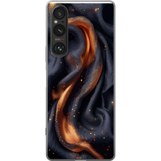 Mobiele hoes voor Sony Xperia 1 V met Vurig zijde ontwerp