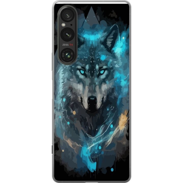 Mobiele hoes voor Sony Xperia 1 V met Wolf ontwerp