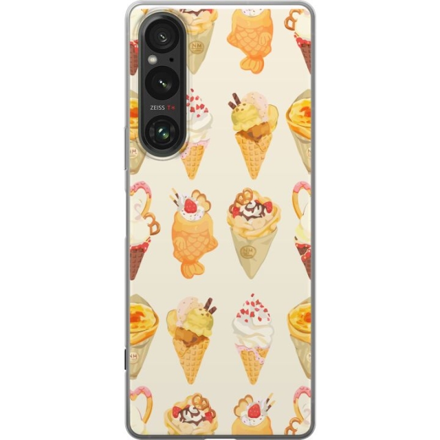 Mobiele hoes voor Sony Xperia 1 V met Glasachtig ontwerp