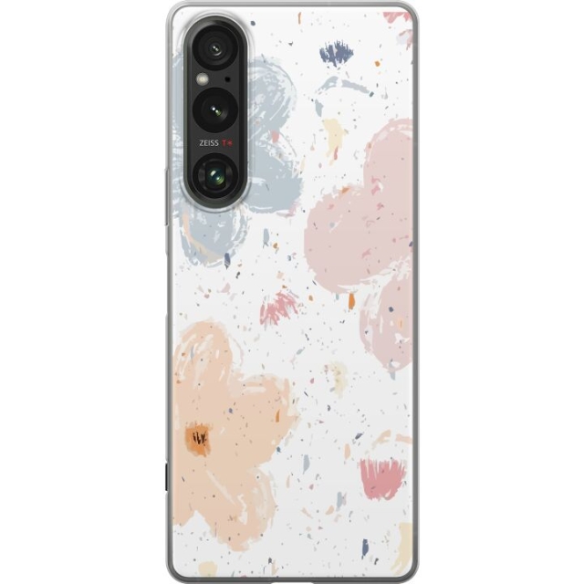 Mobiele hoes voor Sony Xperia 1 V met Bloemen ontwerp
